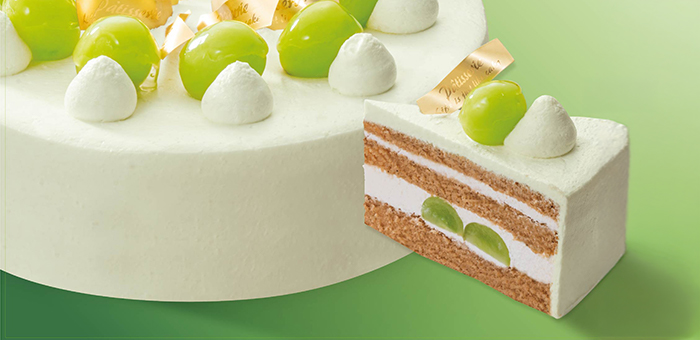 シャインマスカットのショートケーキ